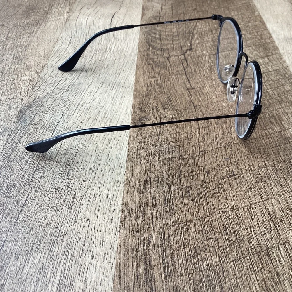 RAY-BAN mod RB 1053 col 4065 sz 45/18 Eyeglasses Frames Only Black Round Metal